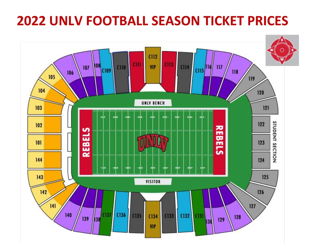 Unr Football Stadium Seating Chart Elcho Table